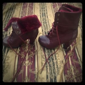 Pair of high heel boots